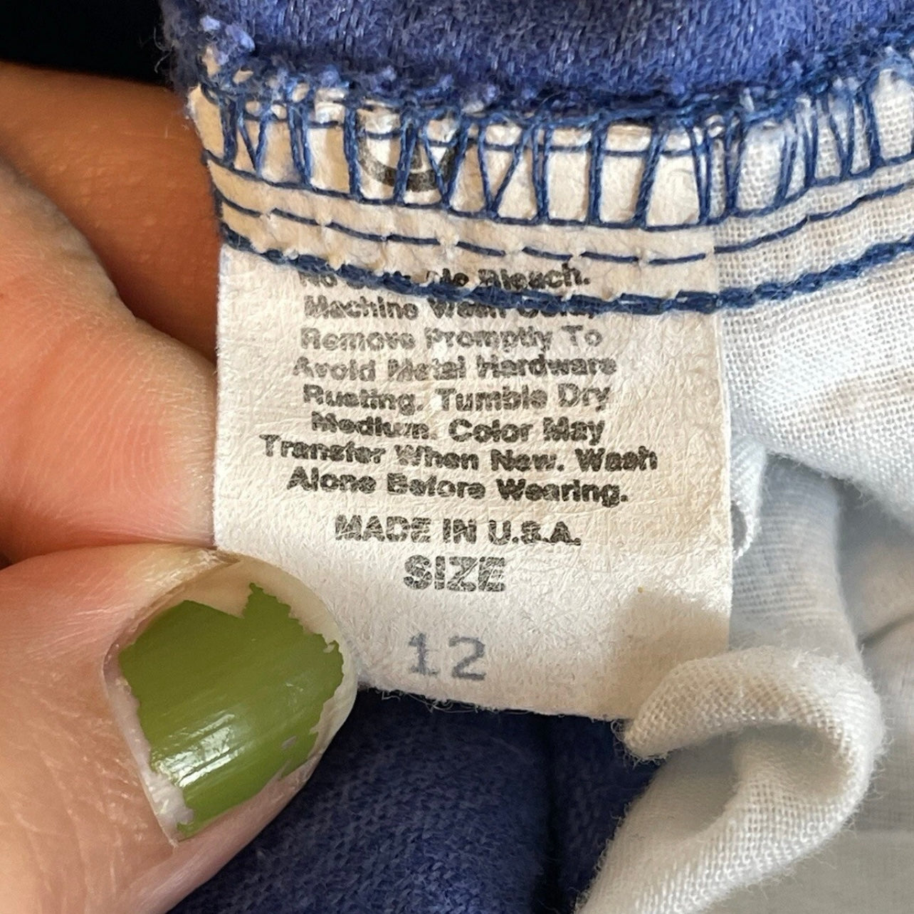 Vintage Blue Oshkosh B'Gosh Corduroy Kid Overalls Sz 12