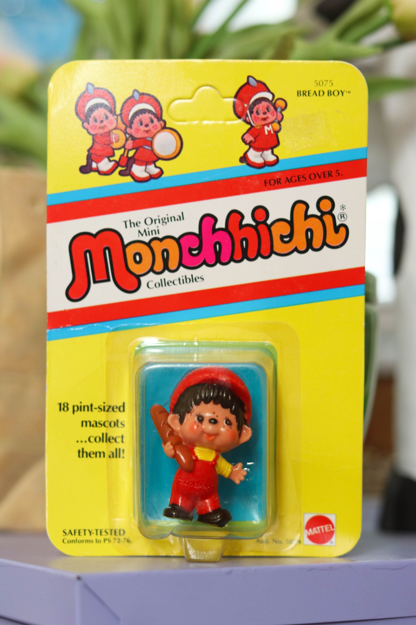 Vintage 80s Deadstock Monchhichi Collectible Trinket (Bread Boy)
