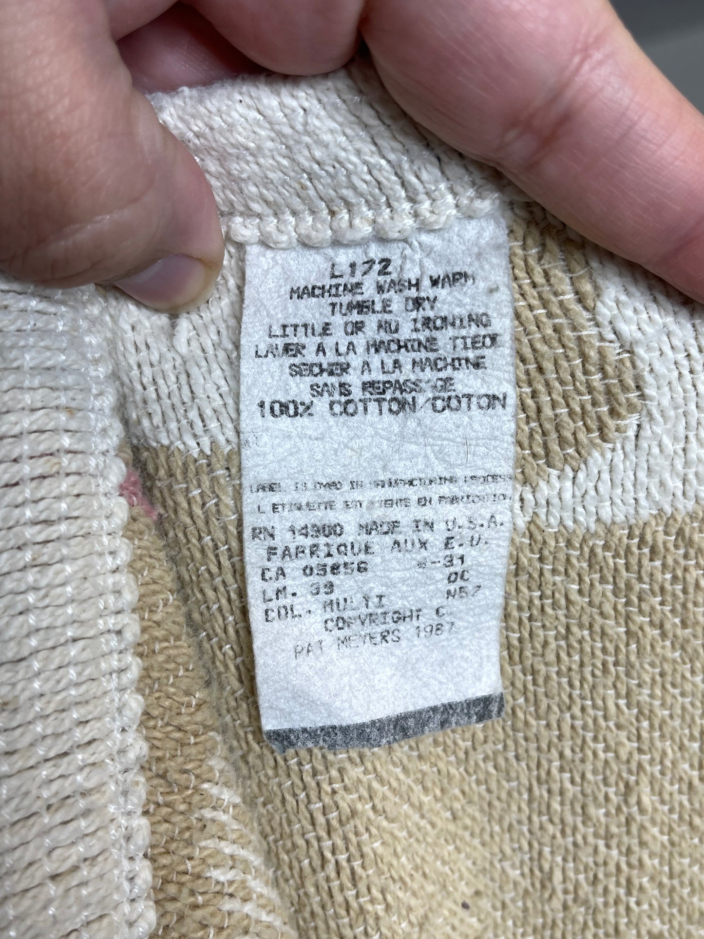 Vintage 80s 90s Cottage Core Cat Knit Throw Blanket