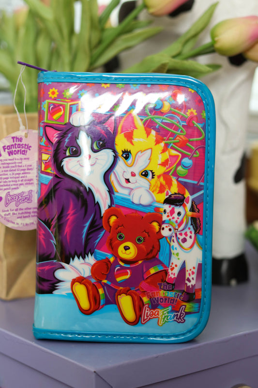 Vintage Lisa Frank Playtime Kittens Mini Binder Case