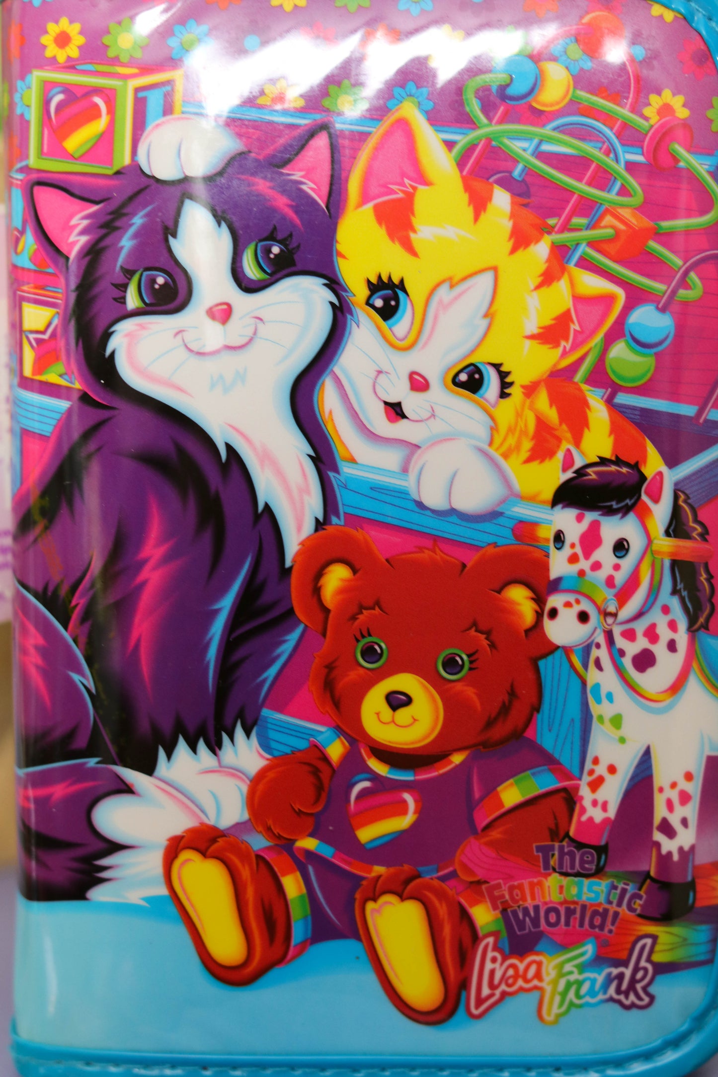 Vintage Lisa Frank Playtime Kittens Mini Binder Case