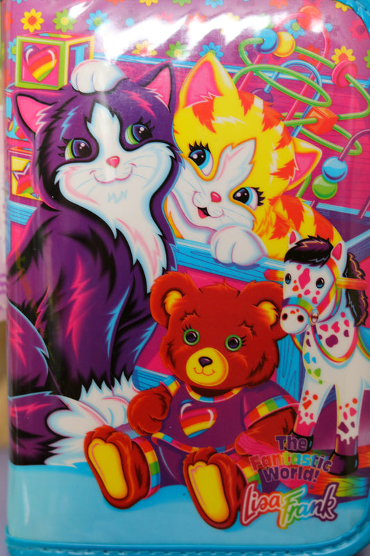 Vintage Lisa Frank Playtime Kittens Mini Binder Case