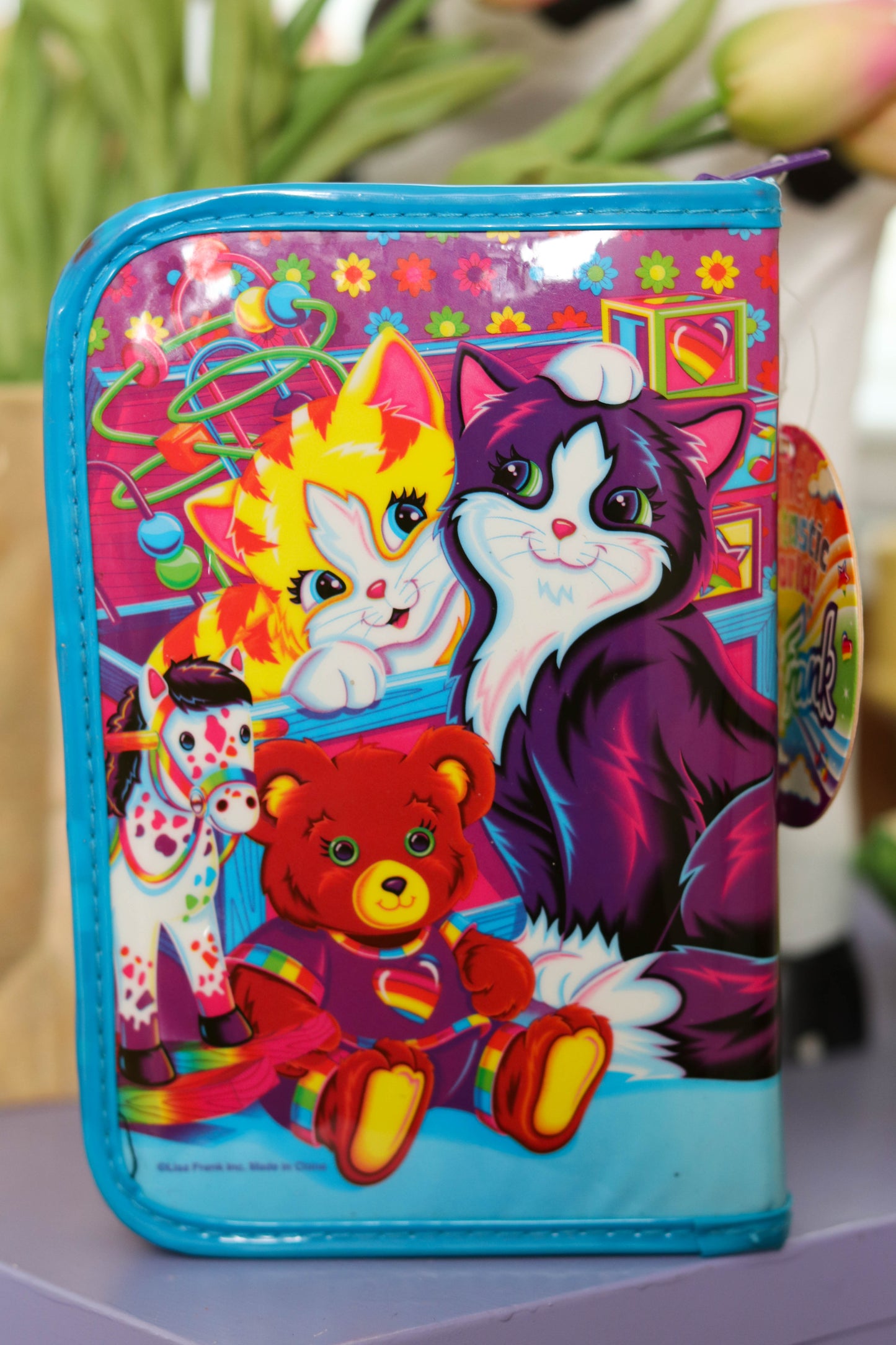 Vintage Lisa Frank Playtime Kittens Mini Binder Case