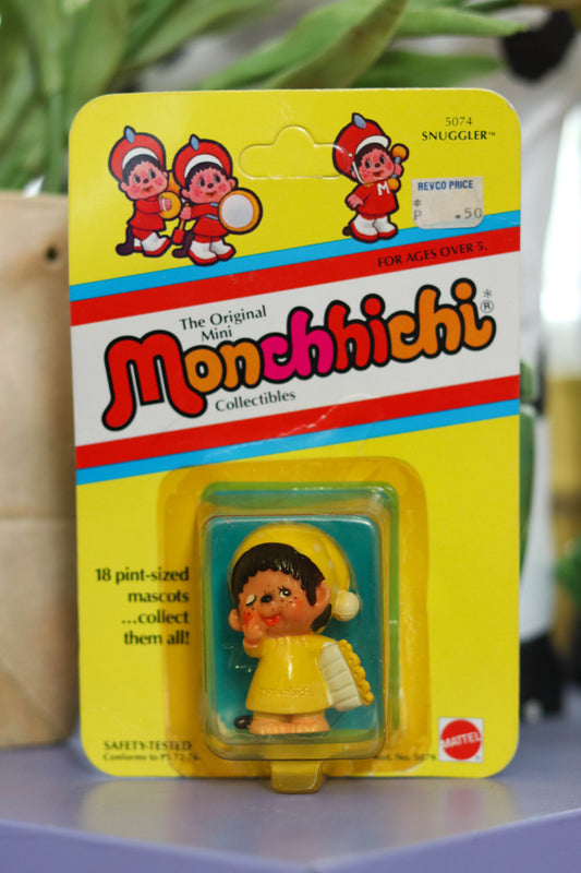 Vintage 80s Deadstock Monchhichi Collectible Trinket (Snuggler)