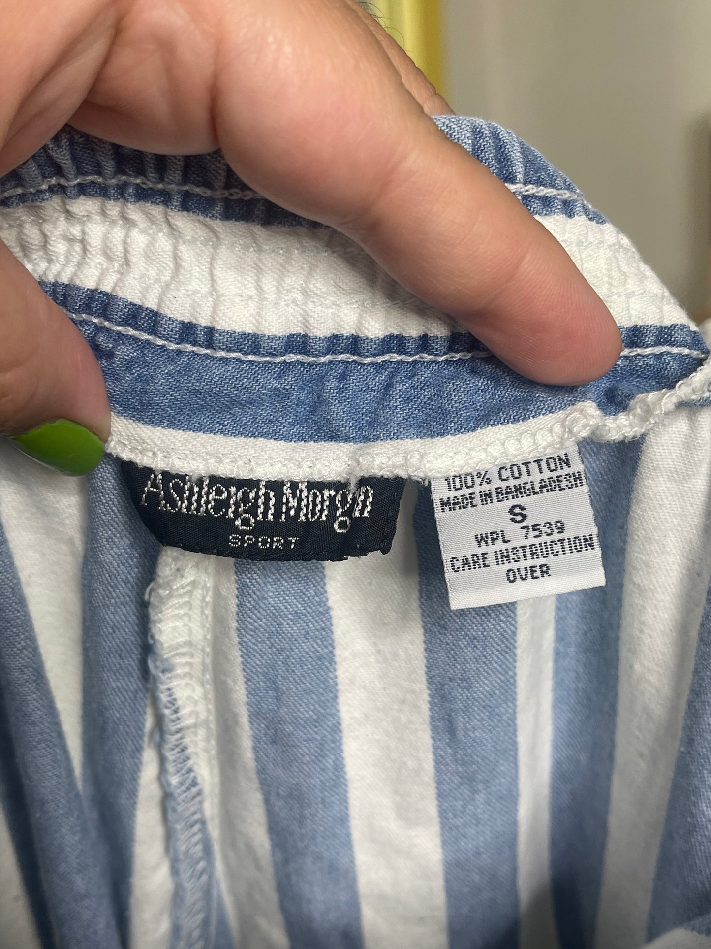 Vintage 90s Striped Mini Skort Sz S