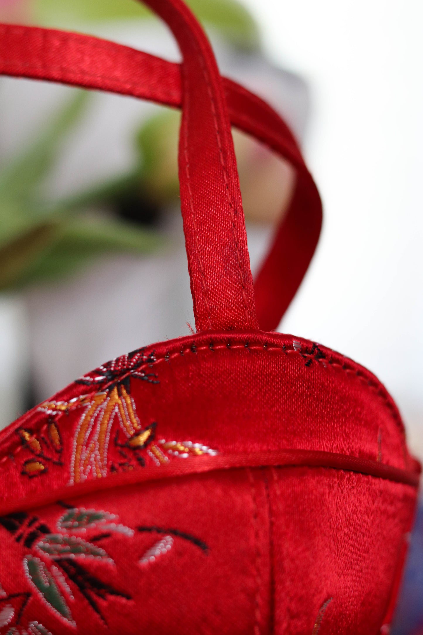 2000s Deadstock Red Floral Bustier Purse (A)