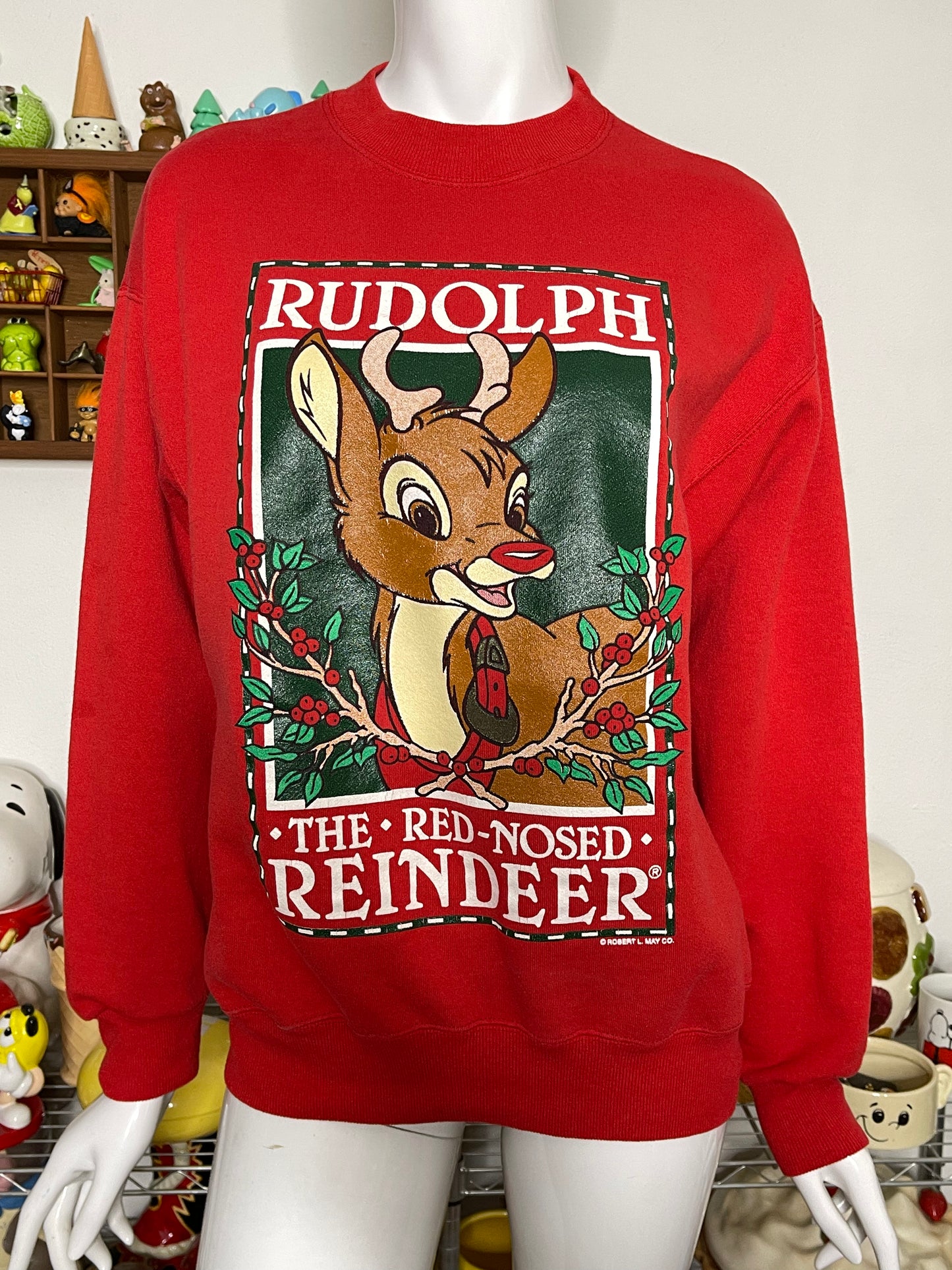 2000s Rudolph Graphic Holiday Sweater Sz L