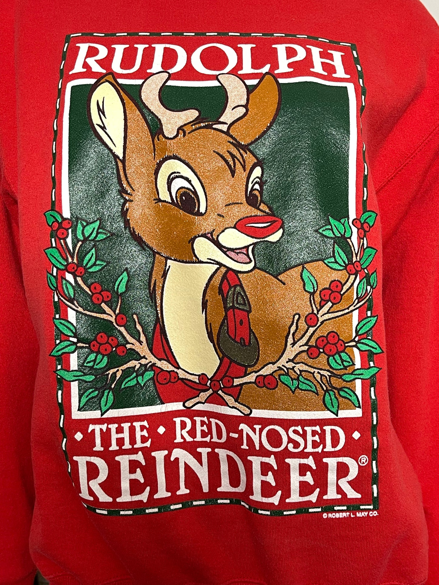 2000s Rudolph Graphic Holiday Sweater Sz L
