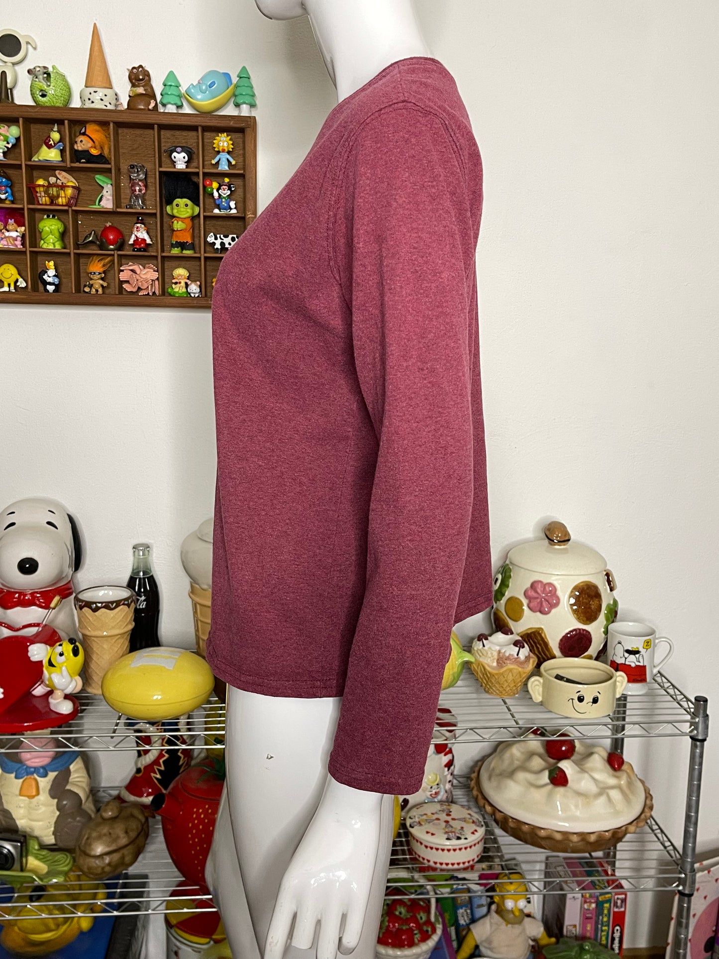 2000s Mickey & Minnie Mouse Winter Love Long Sleeve Sz M