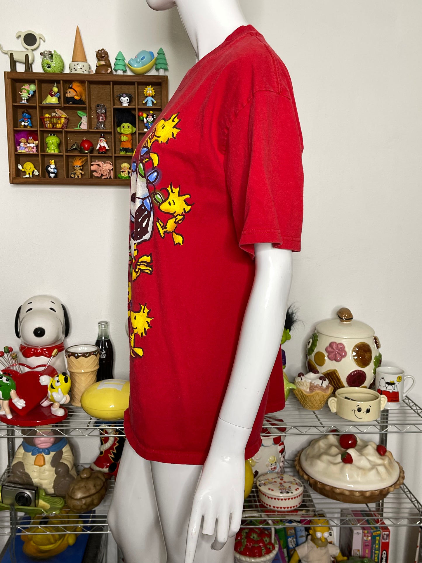 2000s Snoopy & Woodstock Holiday Graphic Tee Sz L
