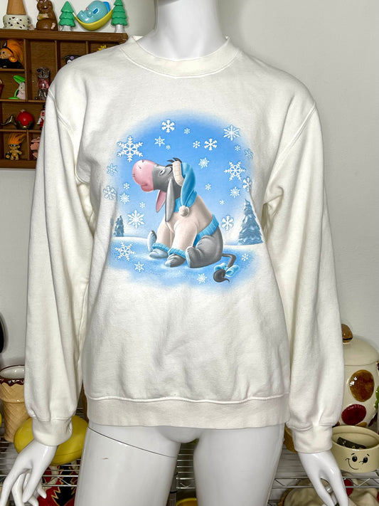 Vintage Eeyore Winter Graphic Sweater Sz S