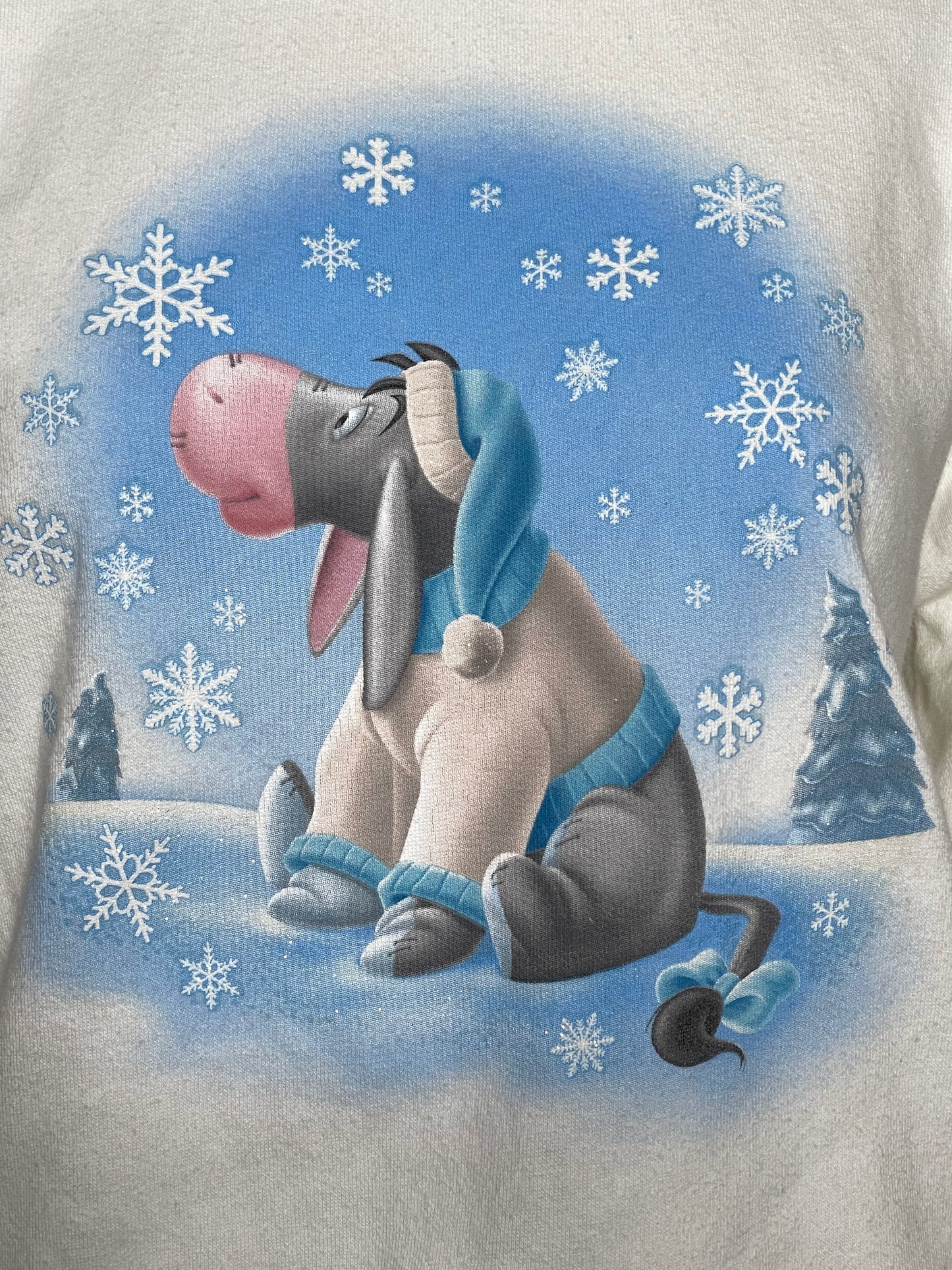 Vintage Eeyore Winter Graphic Sweater Sz S