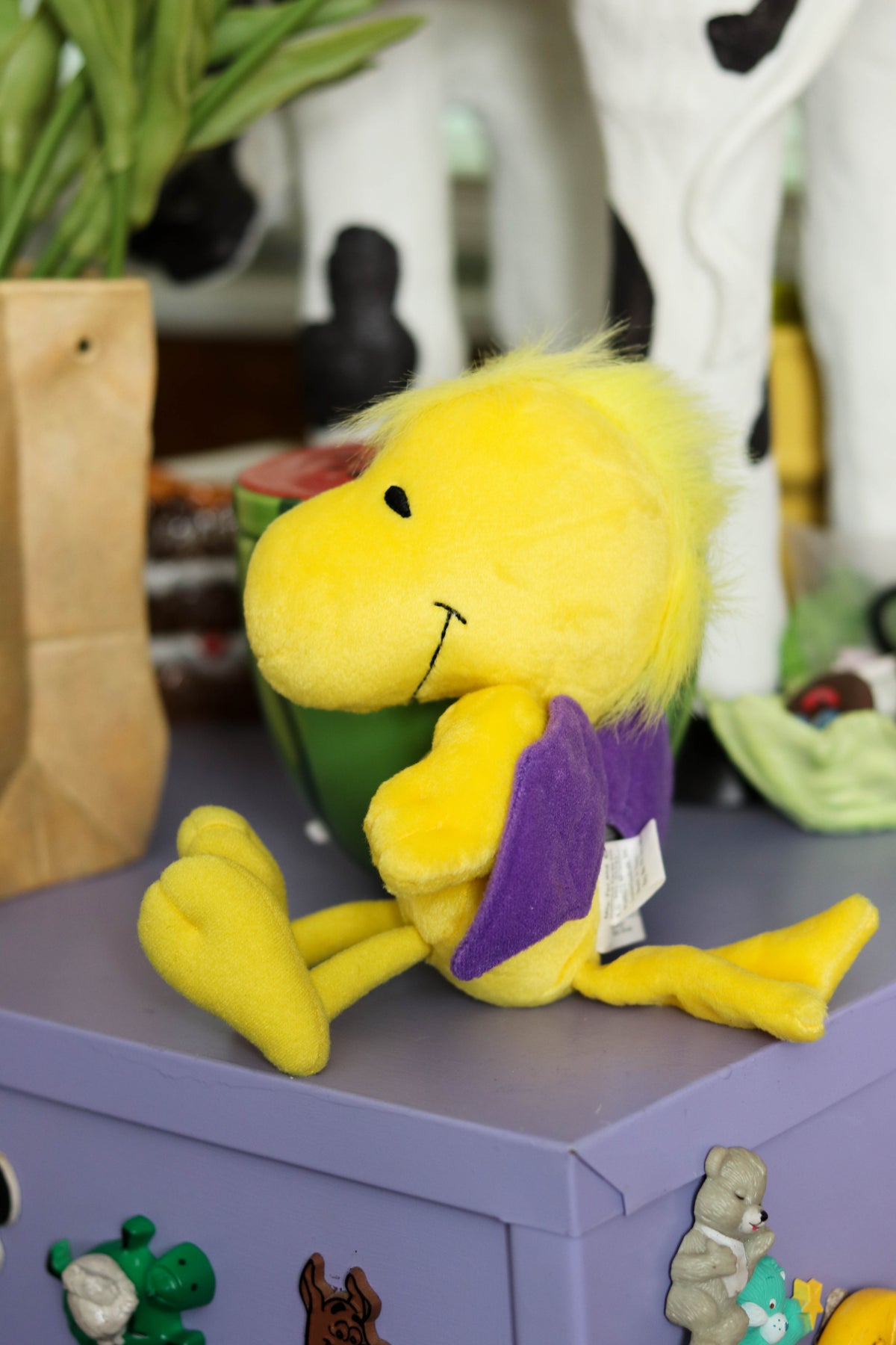 2000s Woodstock Purple Bat Wings Mini Plush