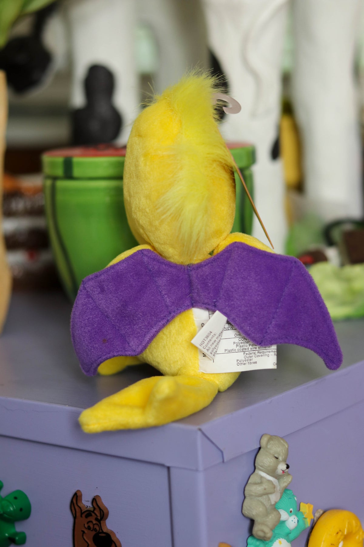 2000s Woodstock Purple Bat Wings Mini Plush