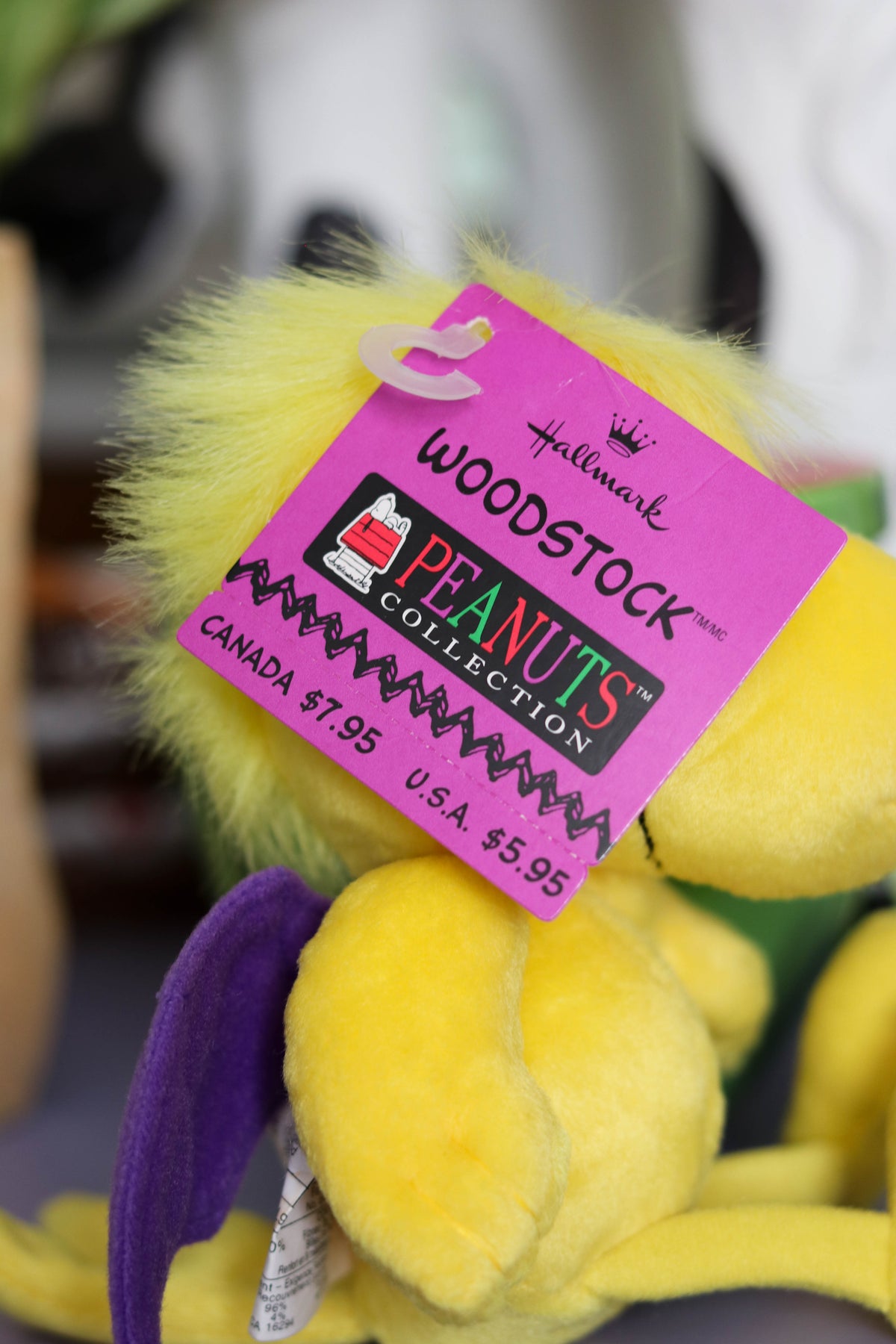 2000s Woodstock Purple Bat Wings Mini Plush