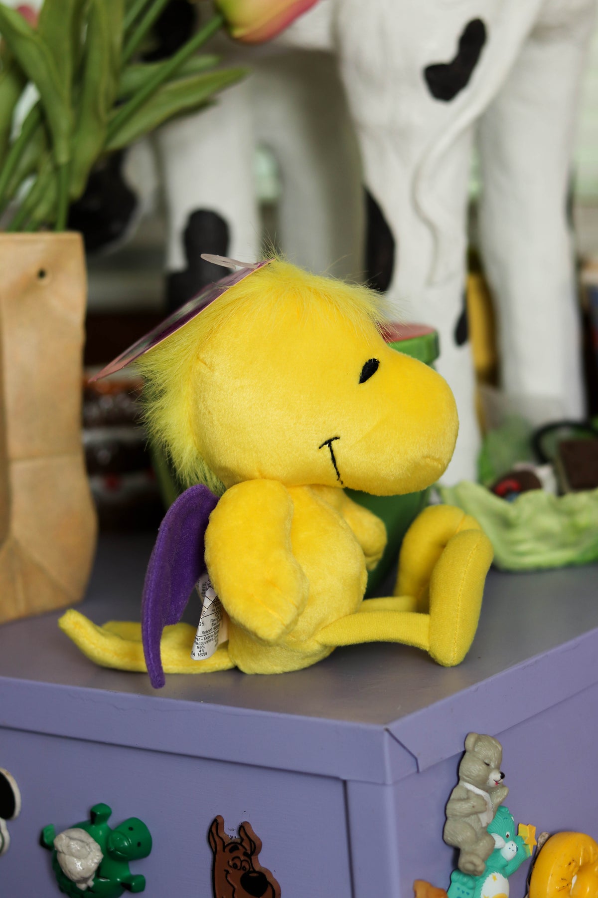2000s Woodstock Purple Bat Wings Mini Plush