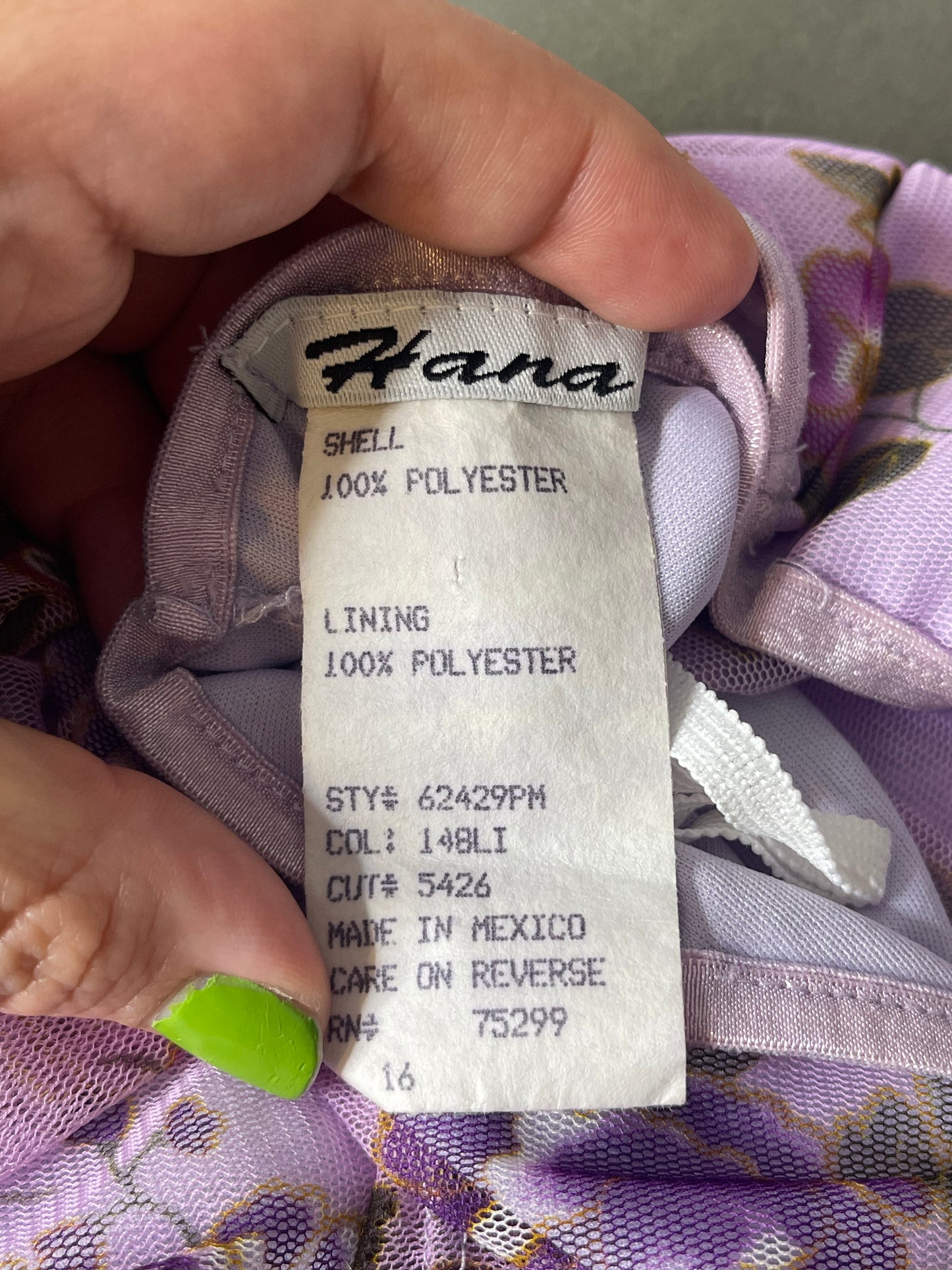 Vintage 90s Purple Flower Mirco Mesh Layered Mini Dress Sz S/M