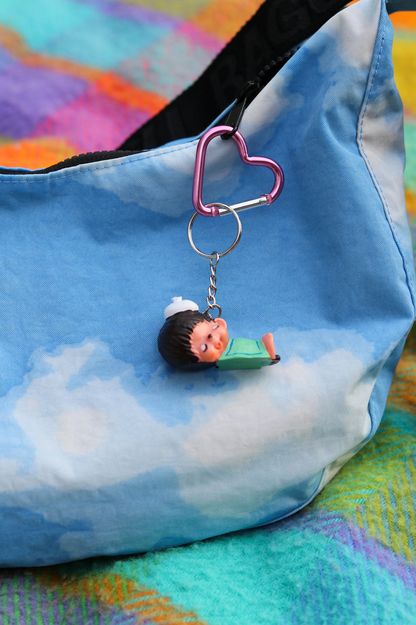 Vintage Upcycled Monchhichi Trinket Keychains
