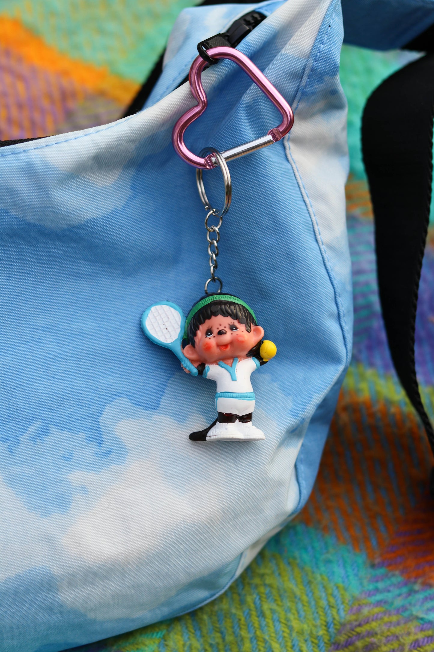 Vintage Upcycled Monchhichi Trinket Keychains