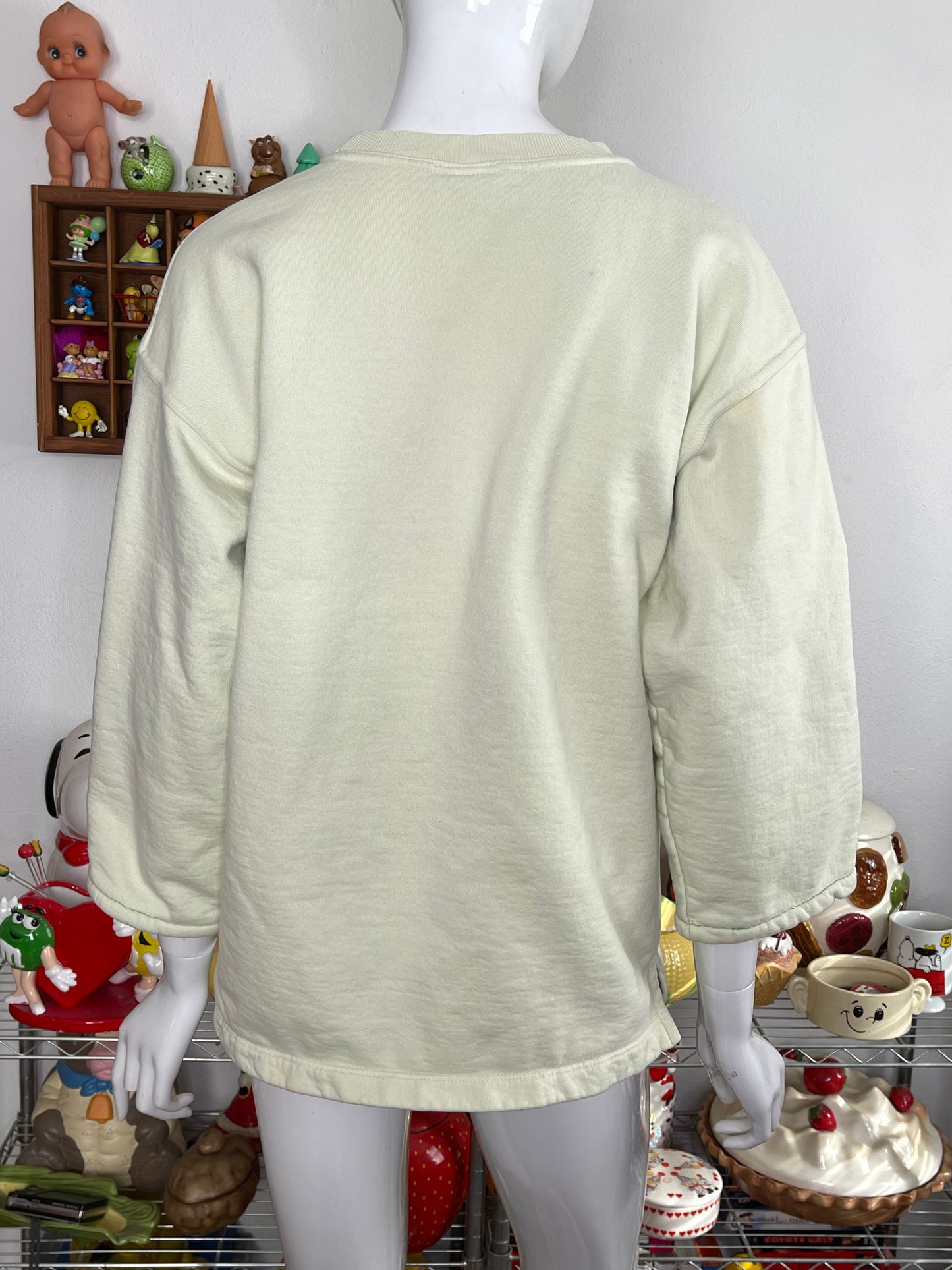 Vintage 90s Winnie The Pooh Bleached Oversized Sweater Sz S
