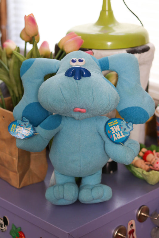 Vintage 90s Blue's Clues Sing Along Plush