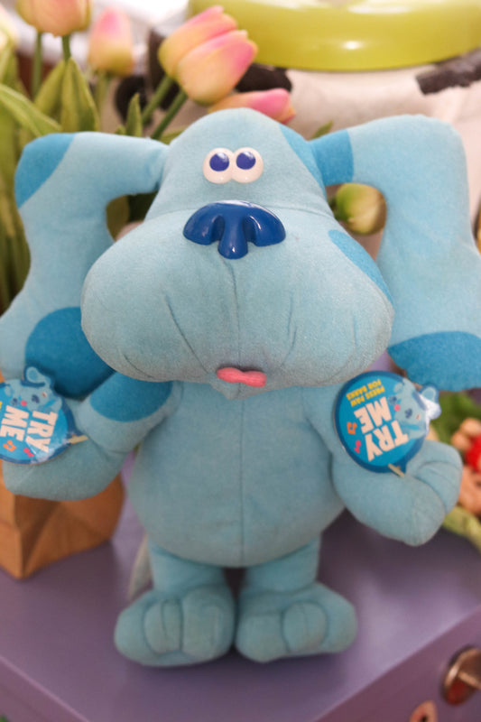 Vintage 90s Blue's Clues Sing Along Plush