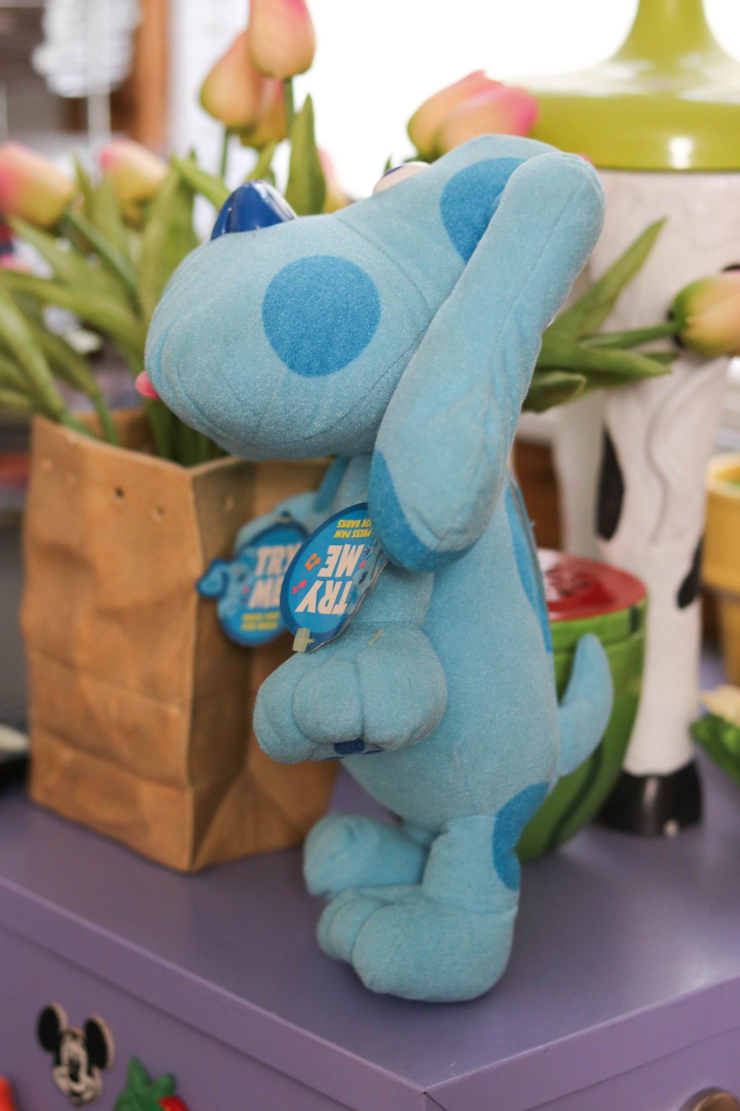 Vintage 90s Blue's Clues Sing Along Plush