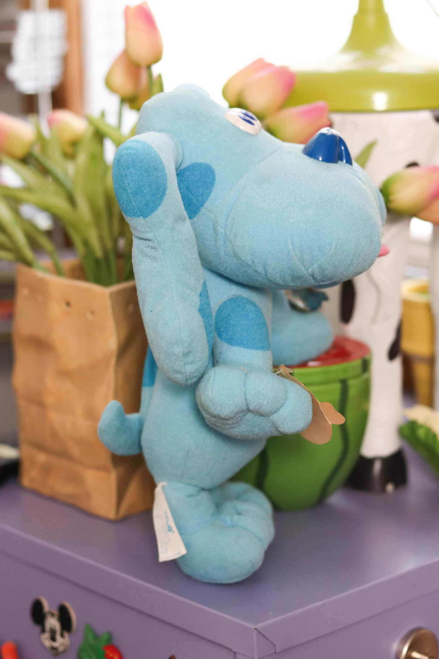 Vintage 90s Blue's Clues Sing Along Plush