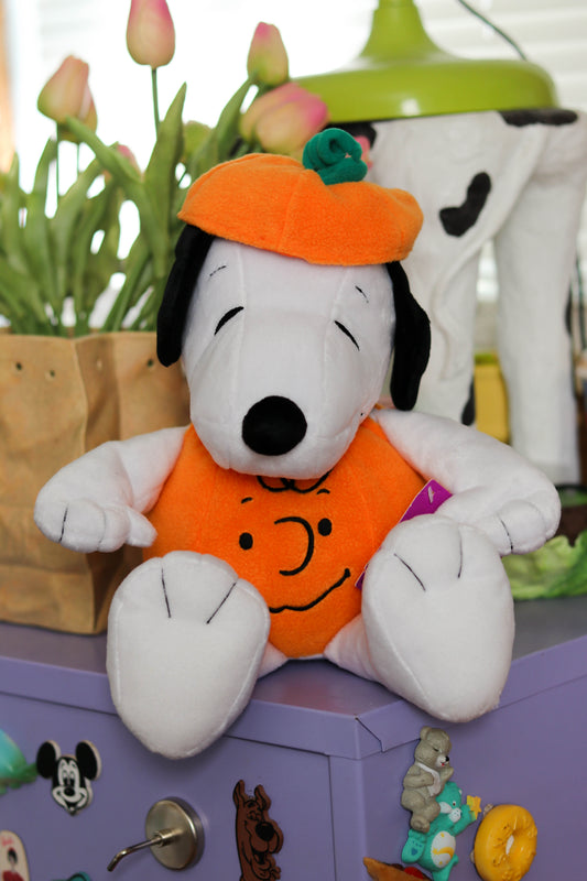 2000s Snoopy As Pumpkin Hallmark Plush