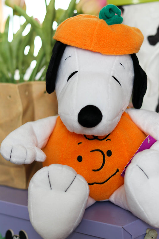 2000s Snoopy As Pumpkin Hallmark Plush
