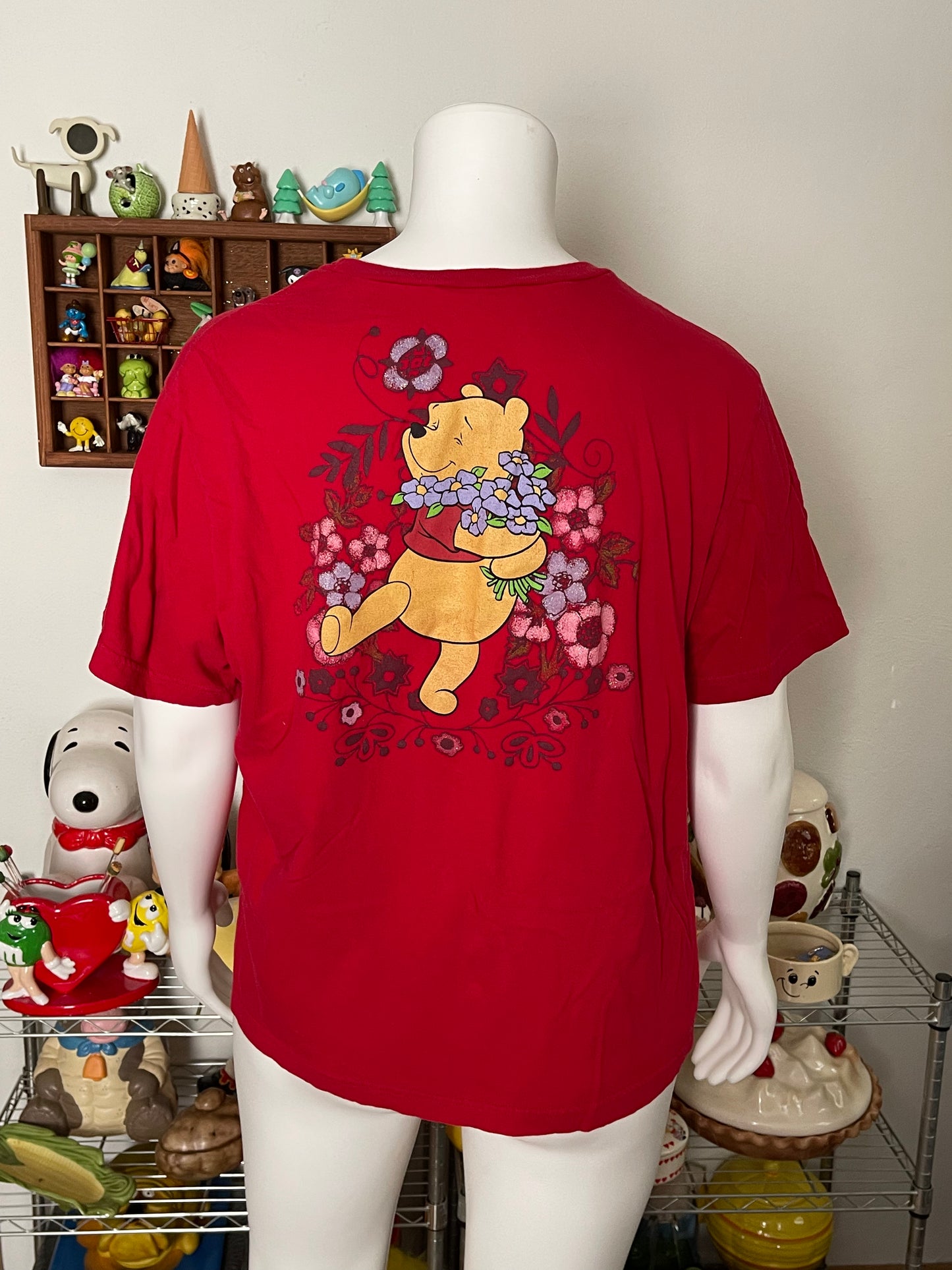 Vintage Winnie The Pooh Red Graphic Tee sz XXL