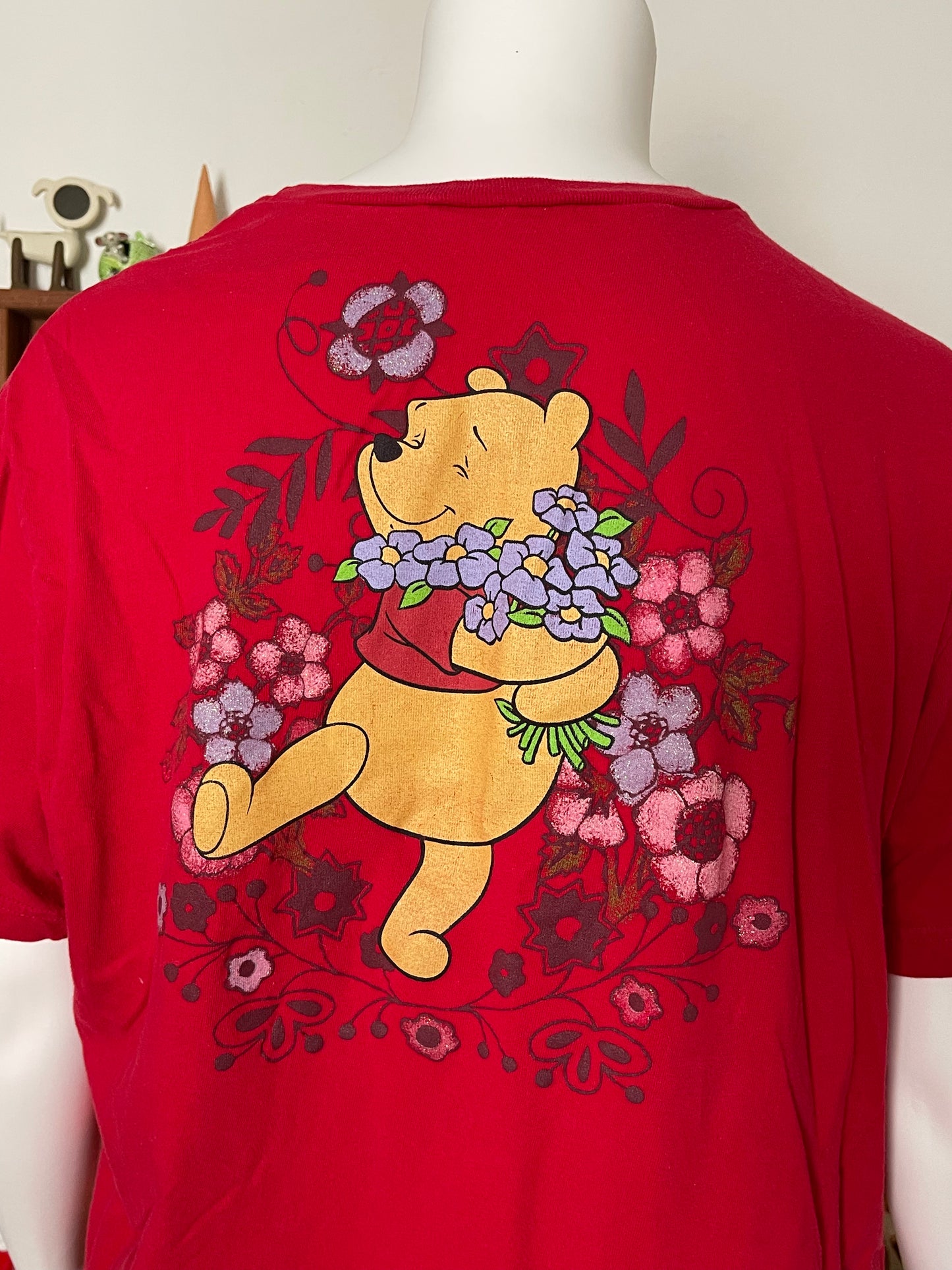 Vintage Winnie The Pooh Red Graphic Tee sz XXL