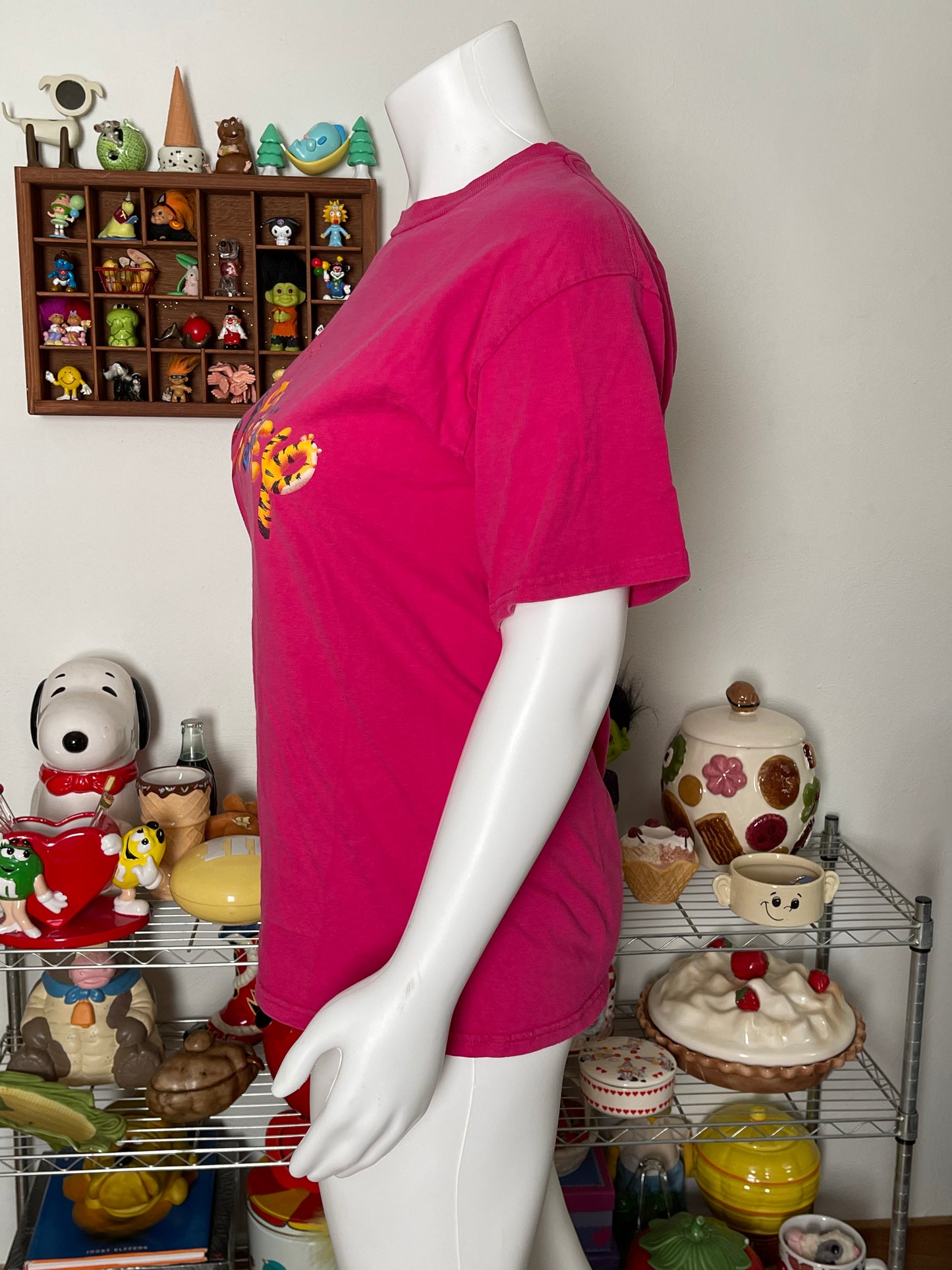 90s Pink Disney World tee sz L