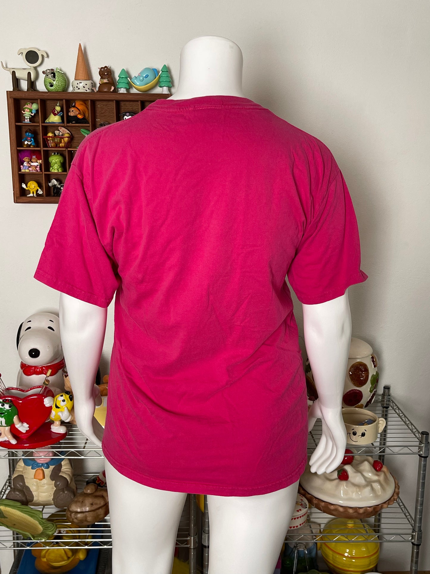 90s Pink Disney World tee sz L