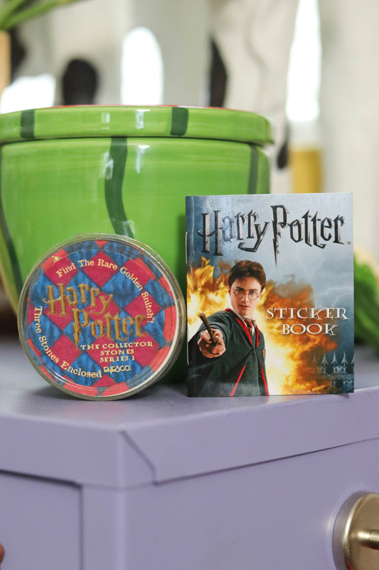 2000s Harry Potter Stone + Sticker Book Set