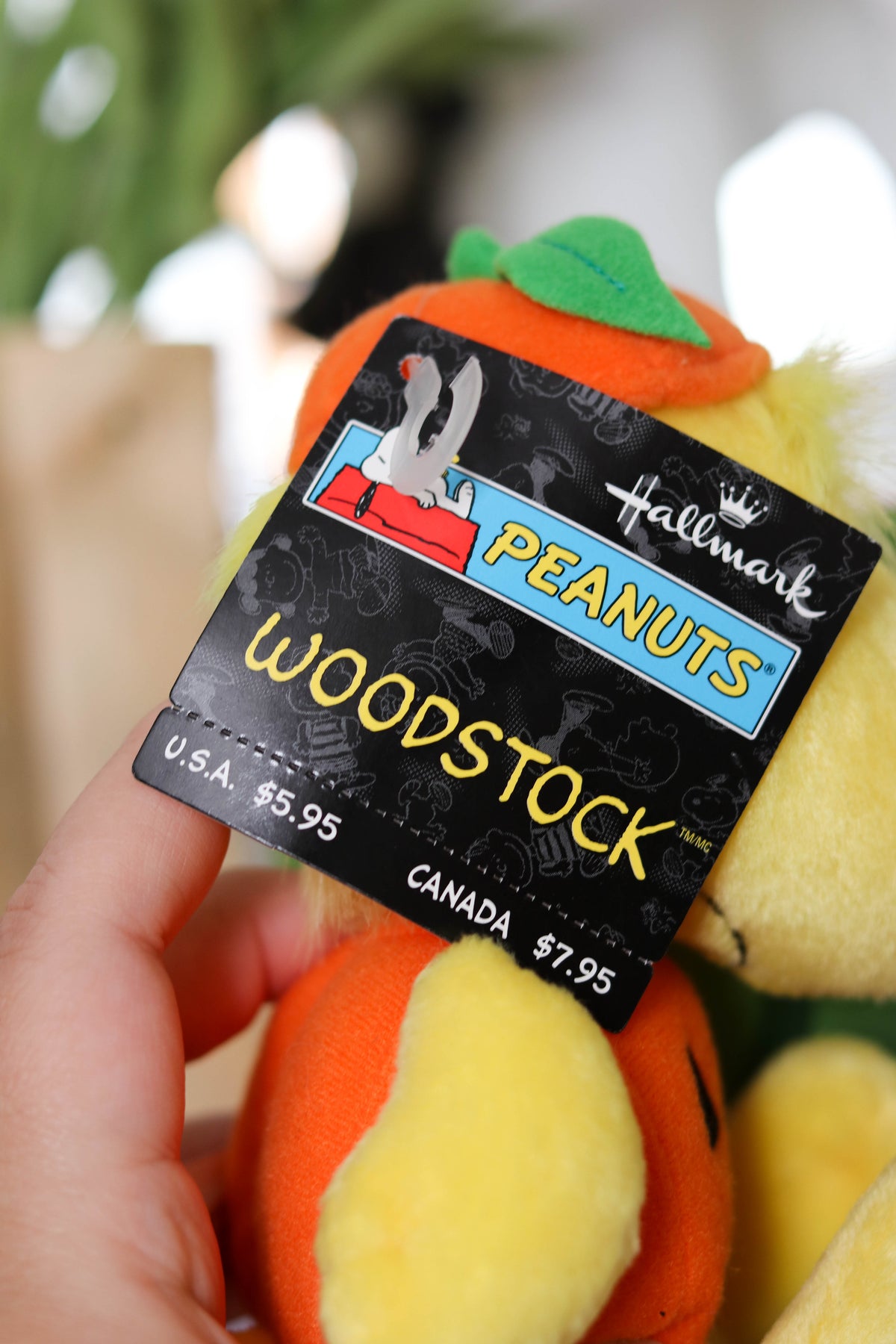 2000s Woodstock Pumpkin Jack-O'-Lantern Mini Plush