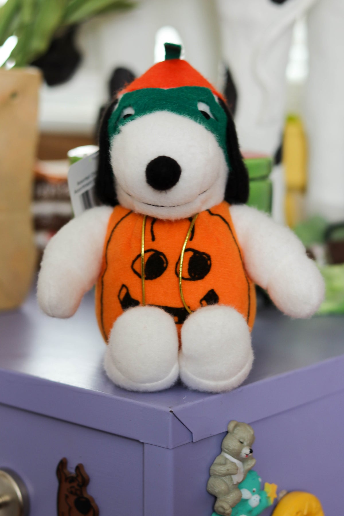2000s Masked Pumpkin Snoopy Halloween Mini Plush (A)