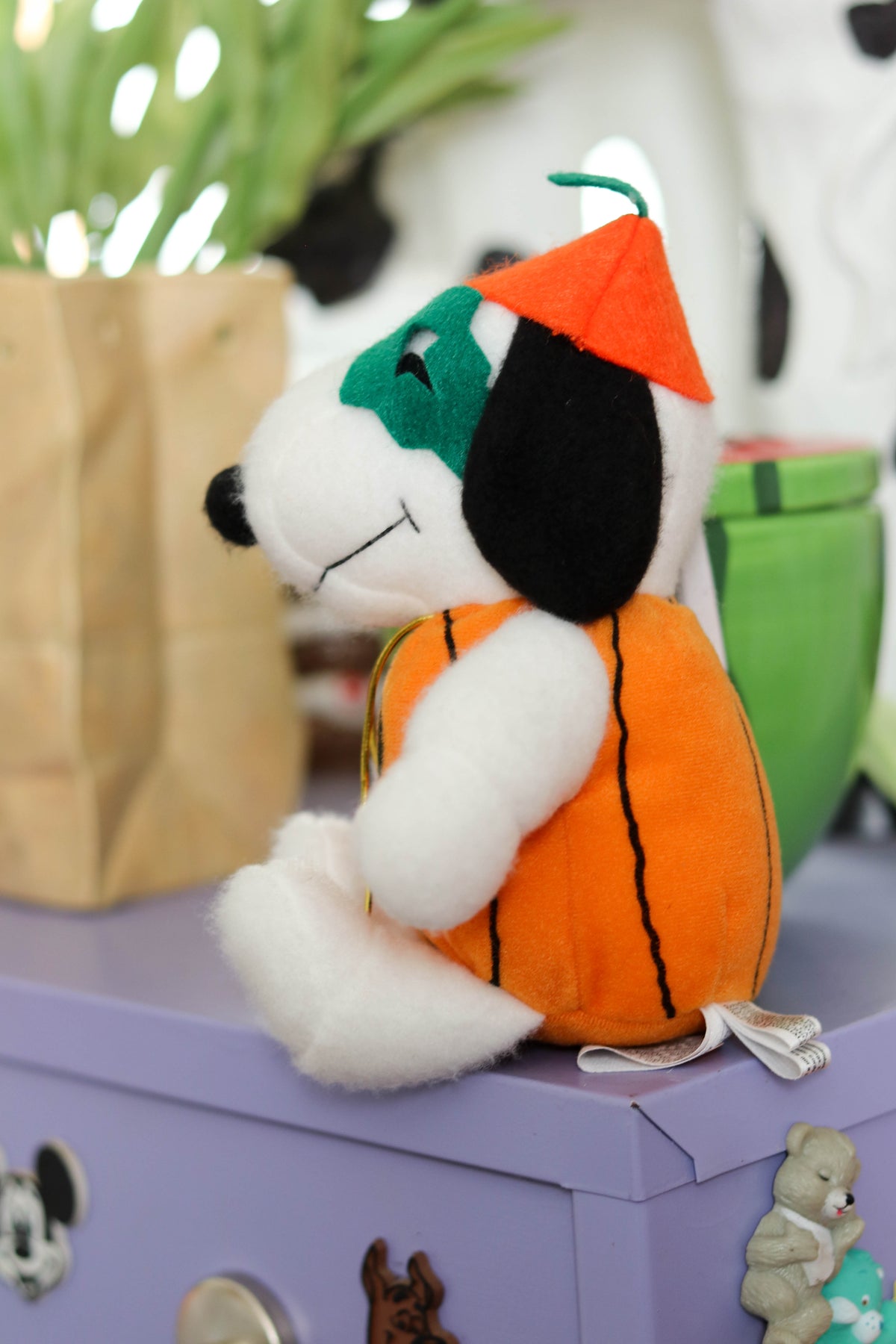 2000s Masked Pumpkin Snoopy Halloween Mini Plush (A)