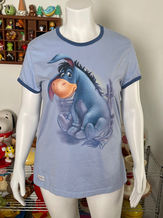 2000s Eeyore ringer tee sz XL