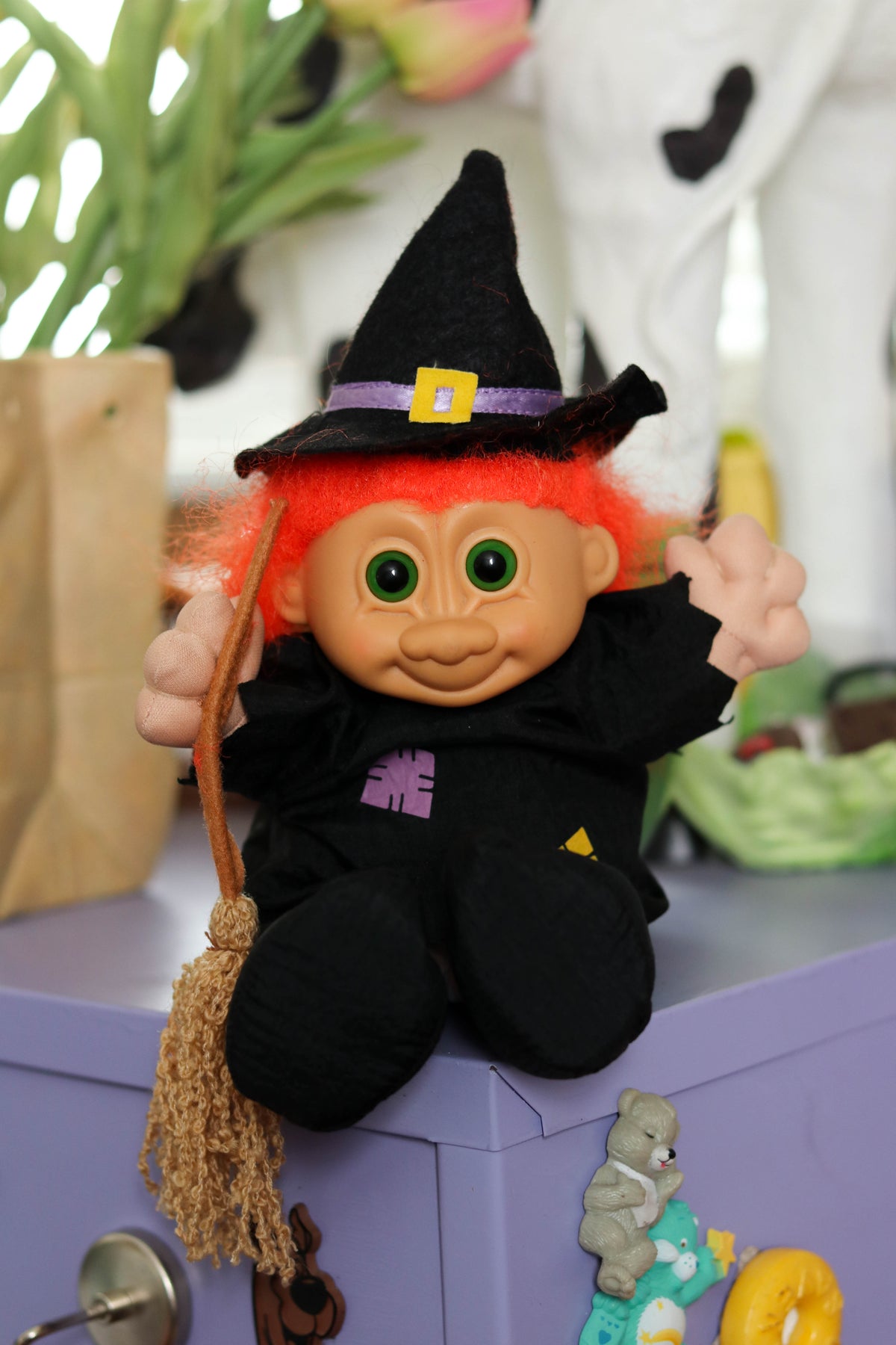 Vintage Halloween Witch Wee Troll Kidz