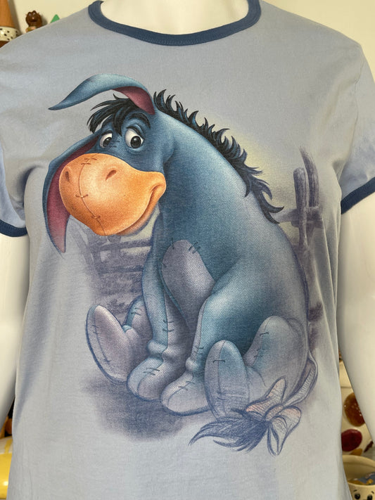 2000s Eeyore ringer tee sz XL