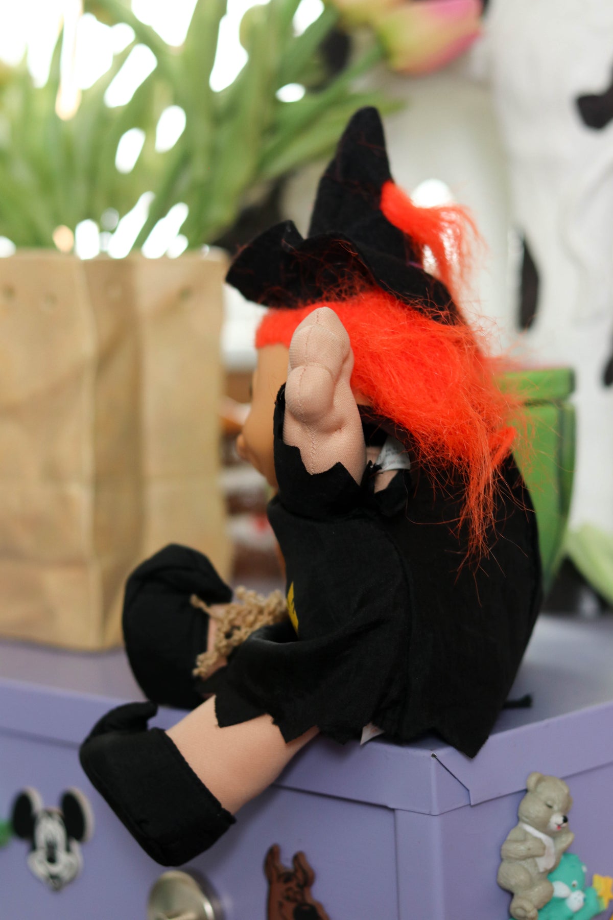 Vintage Halloween Witch Wee Troll Kidz