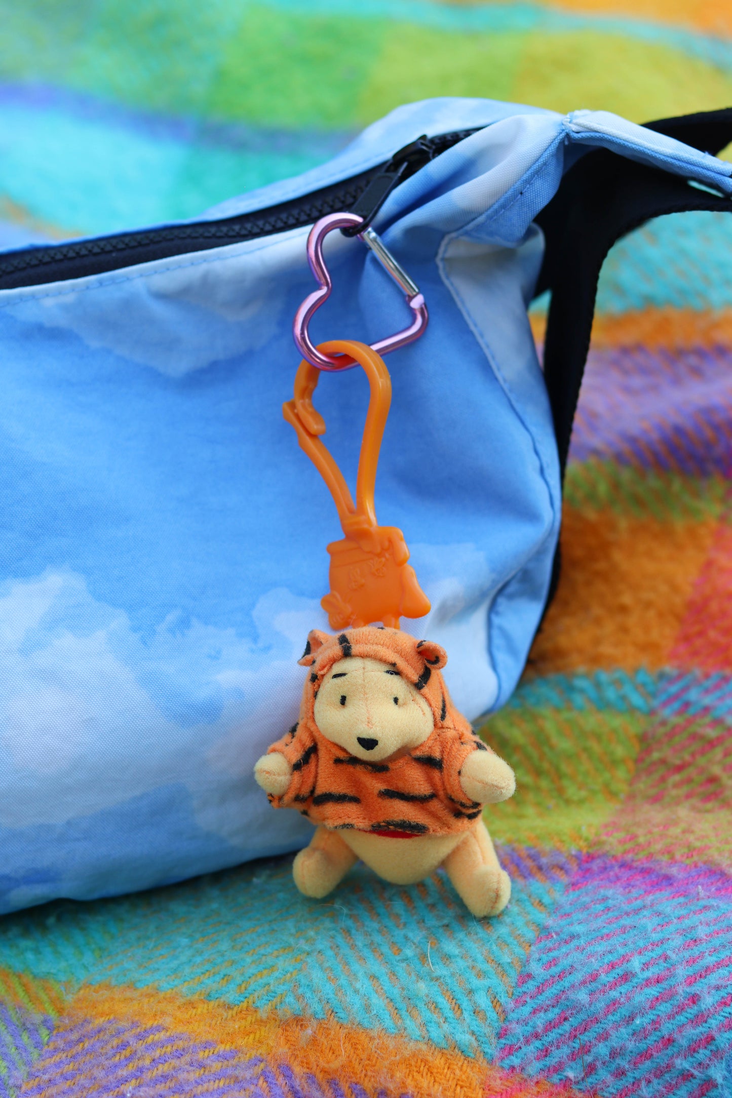 Vintage 2000s Pooh The Tigger Movie Plush Keychain