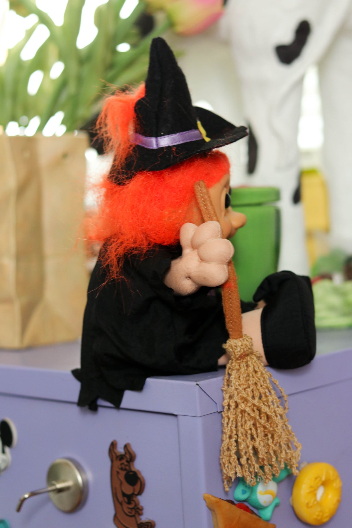 Vintage Halloween Witch Wee Troll Kidz