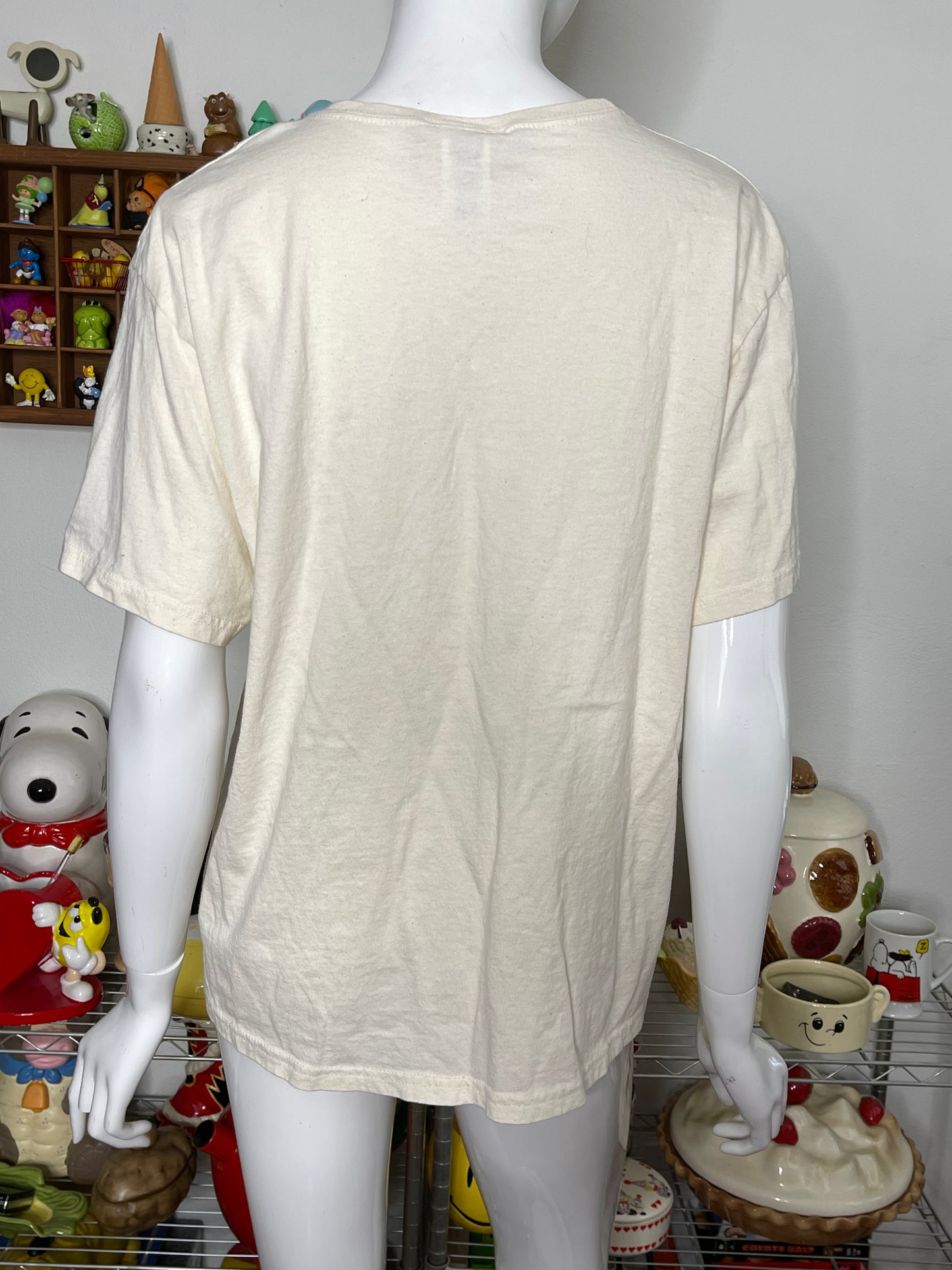 Vintage 90s Fuzzy Textured Cat Tee