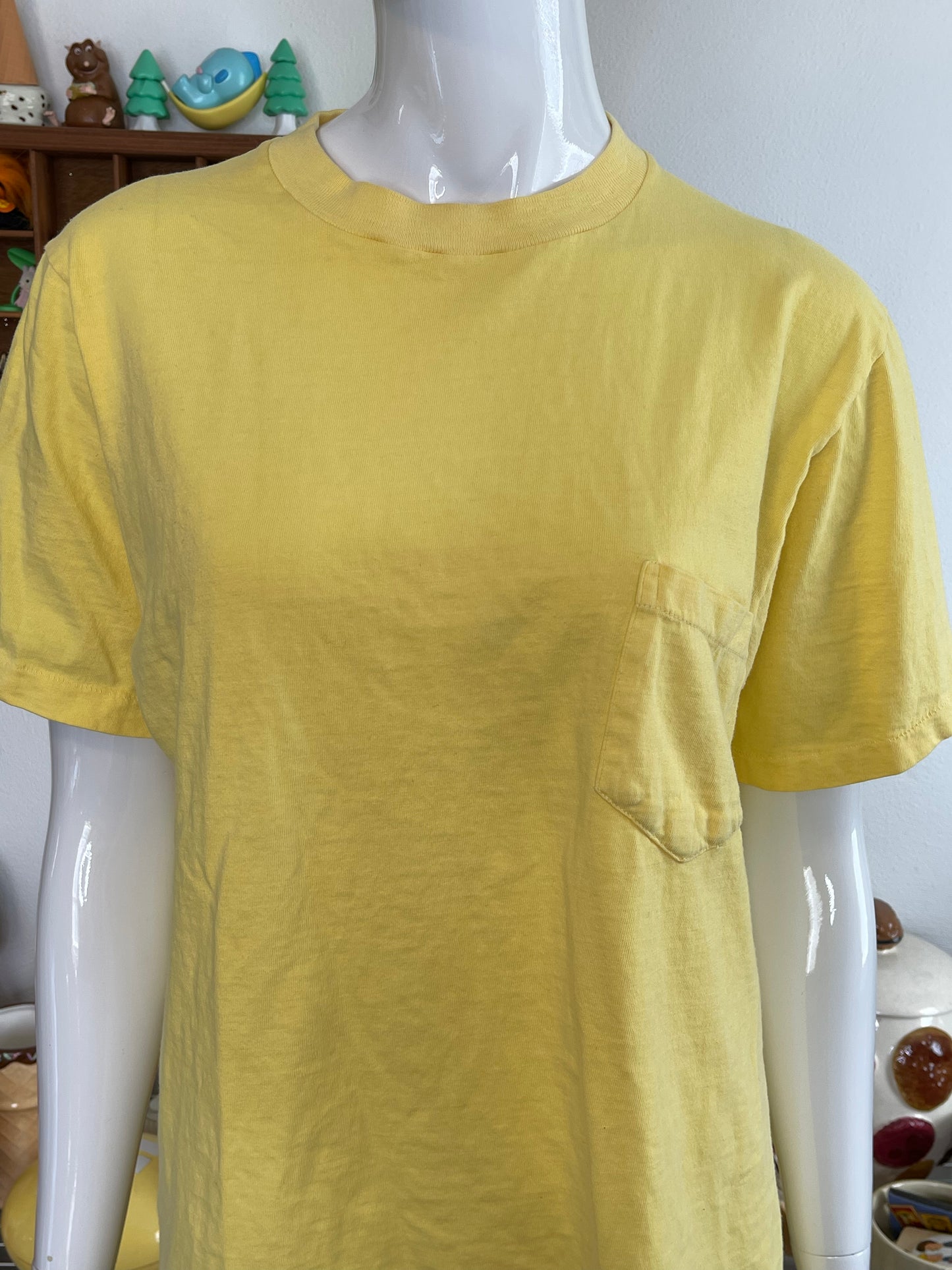 Vintage 70s Yellow Single Stitch Tee Sz M/L
