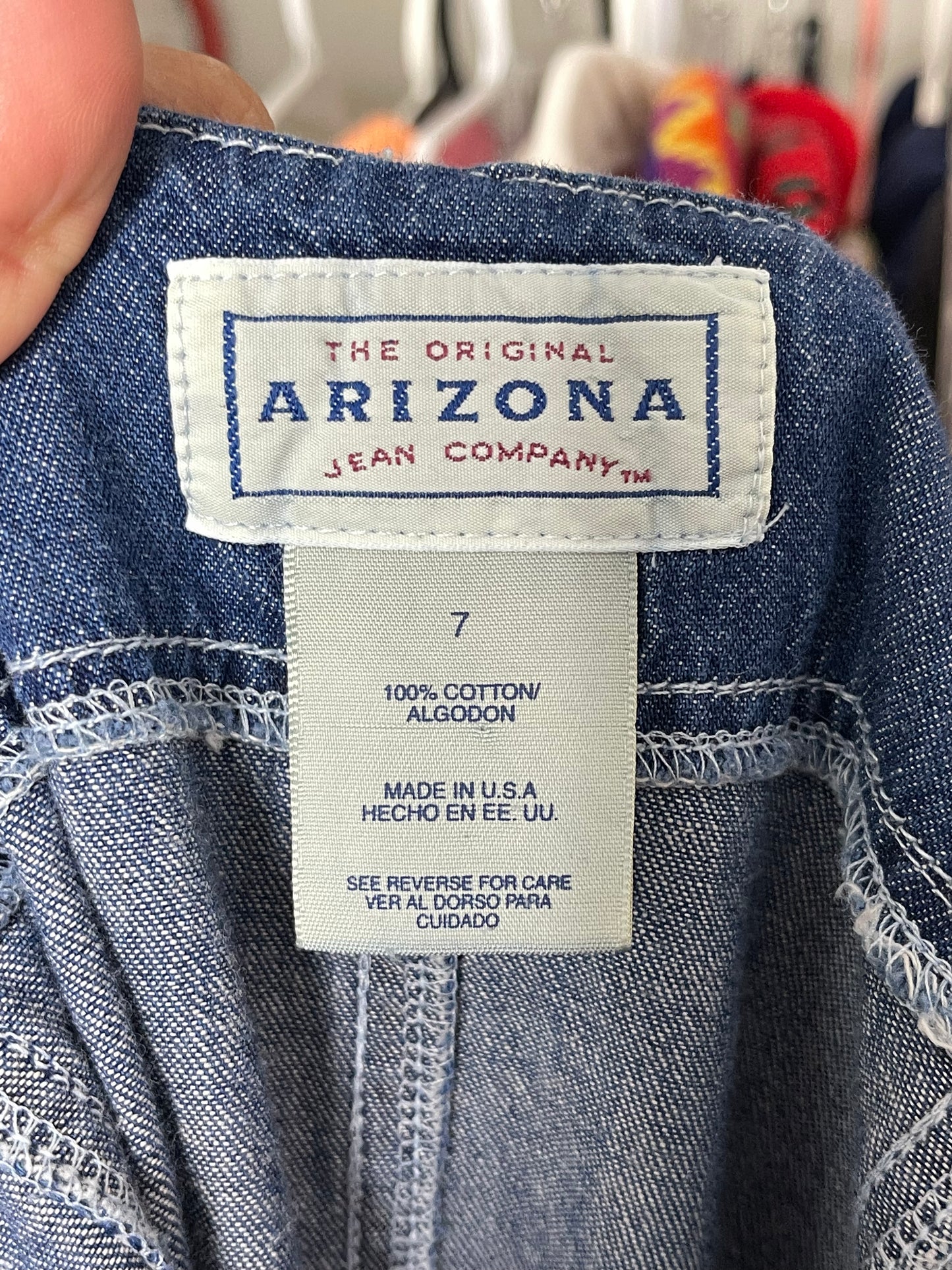 Vintage Denim Button Down Maxi Dress Sz 7