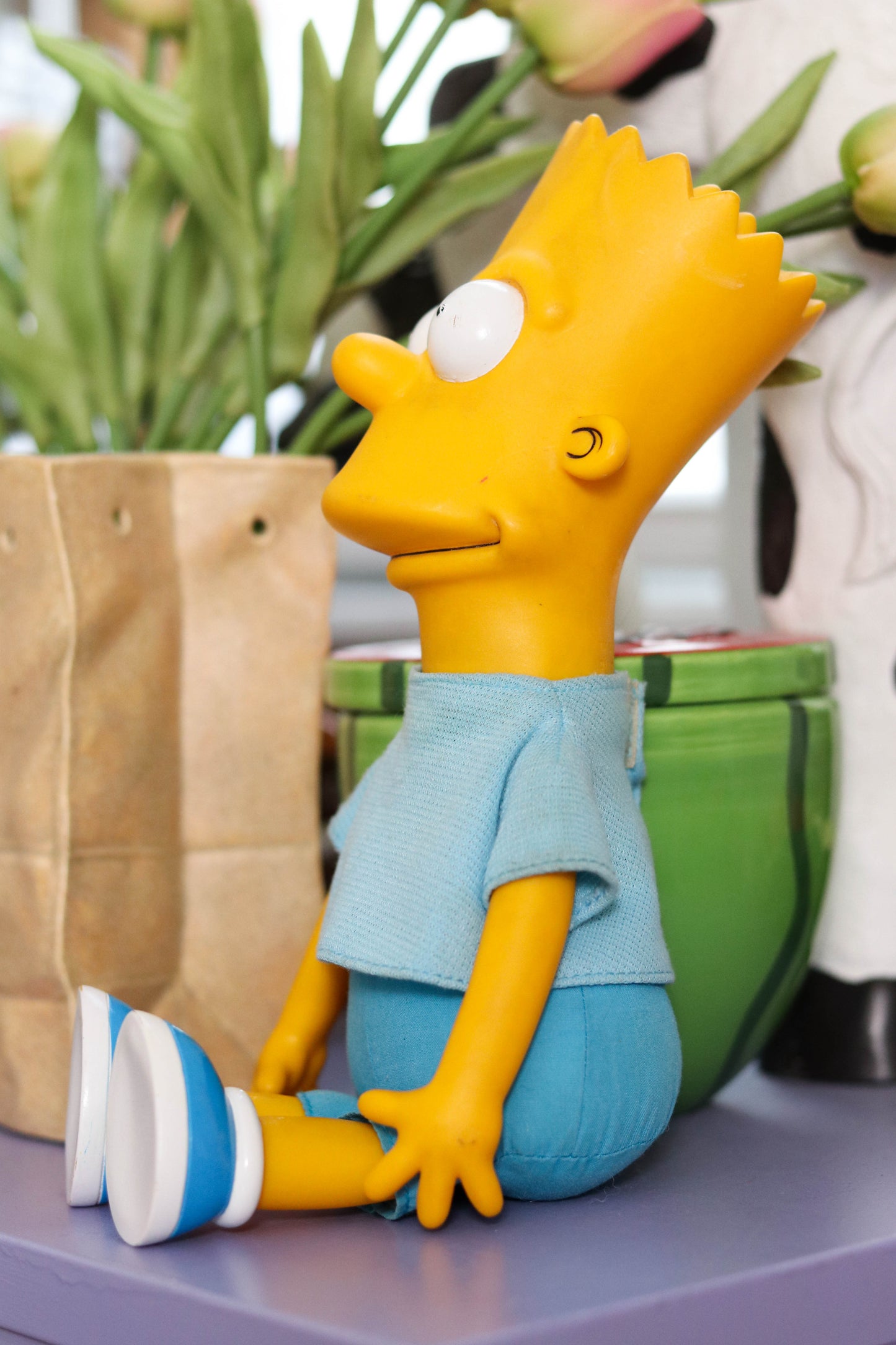 Vintage 90s Bart Simpson Vinyl Plush Doll