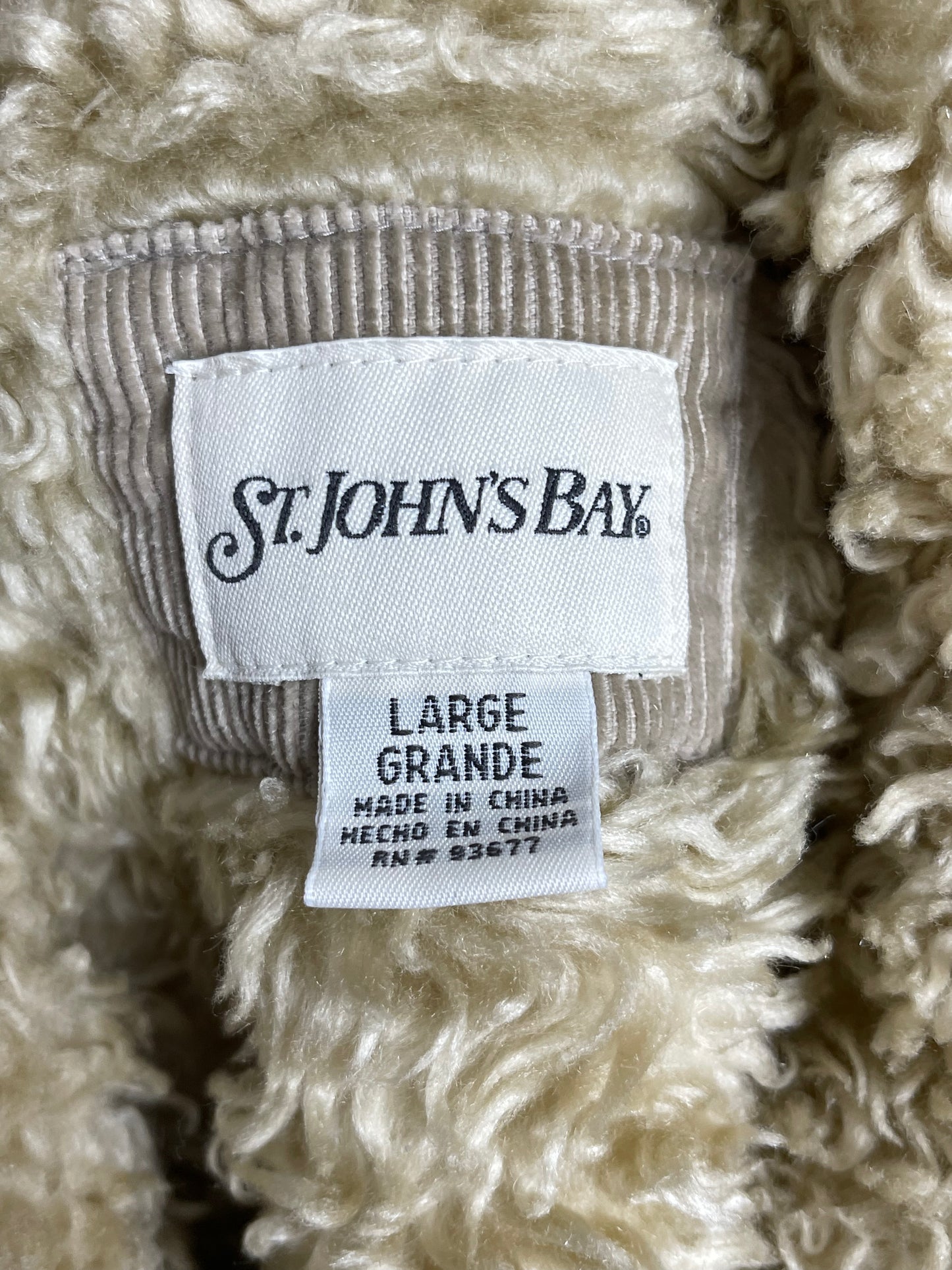 2000s Sherpa Corduroy Jacket Sz L