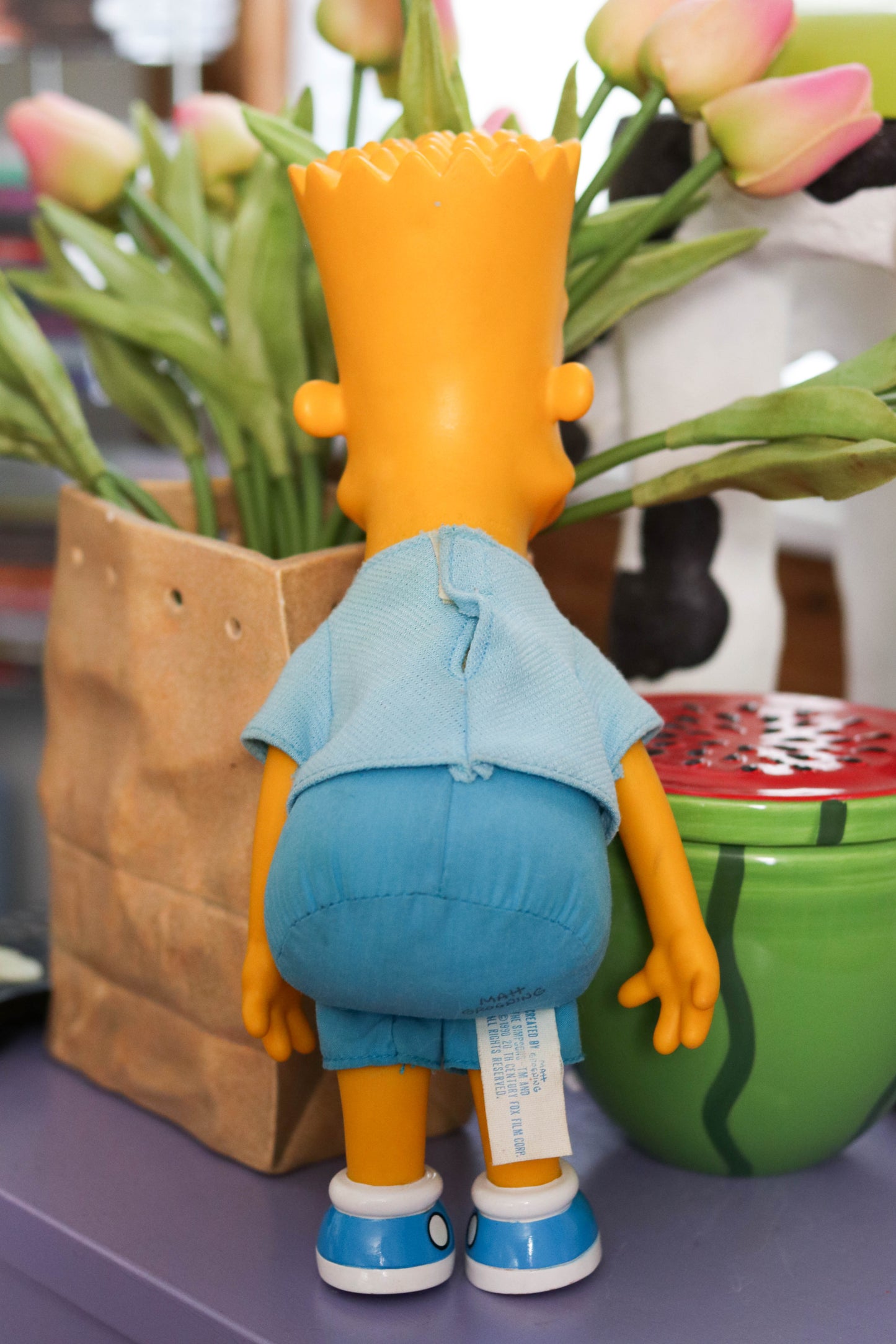 Vintage 90s Bart Simpson Vinyl Plush Doll